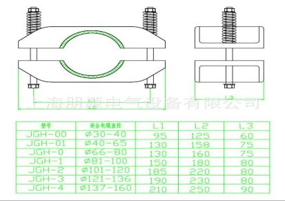 上海朋源110KV630平方及以下铝合金电缆夹具高压电缆固定夹具电缆固定夹