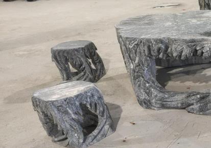 旭兴异形石桌石凳可定制雕刻实用性强