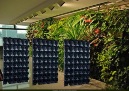 绿植墙容器 立体绿化 室外花卉种植盒子供应 圣恩园艺