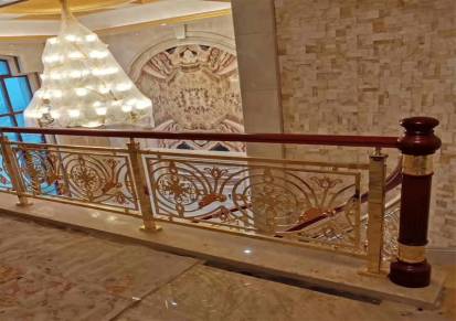 天津中式铜雕刻楼梯护栏让你的豪宅设计更低调