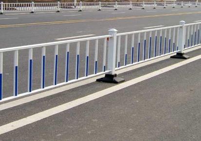 镀锌市政护栏道路交通人行道分流栅栏 马路中央铁艺围栏章达支持定制