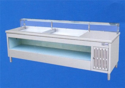 冠威制冷设备展示柜  自助小料台定做 自助小料台