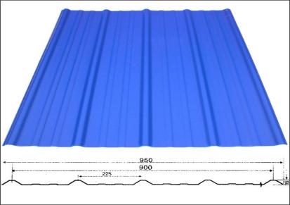 振能 屋顶红泥浪板瓦 农贸市场PVC塑钢瓦 可支持定制