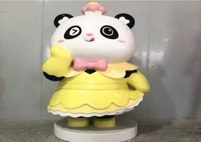 惠州星月文化 熊猫一家 厨窗陈列制作