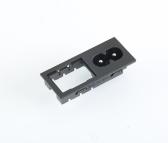 乐磁CE认证黑色接线二孔DB-8-1S11+RS型电源插座