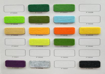 润华毛毡专业生产彩色化纤毡 双面胶毛毡布 彩色工艺品毛毡