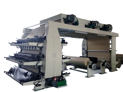 供应橡皮版环保水墨六色层叠式柔版印刷机
