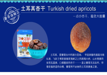 【饕哥】 土耳其杏干高端无添加零食 无核进口特产新品上市100g*2