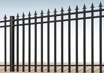金帆 工地工厂铁艺围墙 锌钢围墙护栏 小区防爬围栏