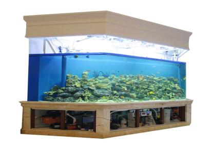湖枭 定制海水家庭观赏各种尺寸实木大型亚克力鱼缸