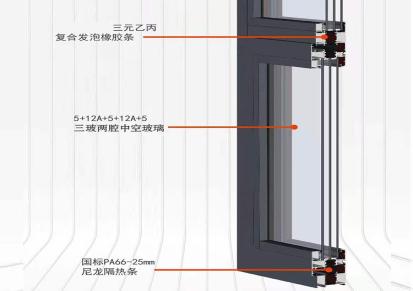 断桥型材 断桥铝门窗型材 派迪纳铝型材供应