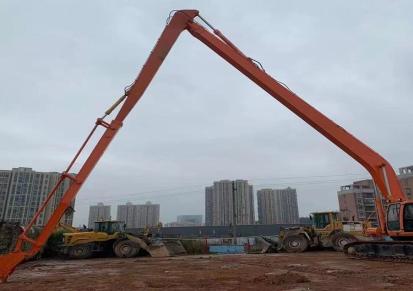 亿捷提供28米加长臂挖掘机租赁 公路挖掘机出租服务