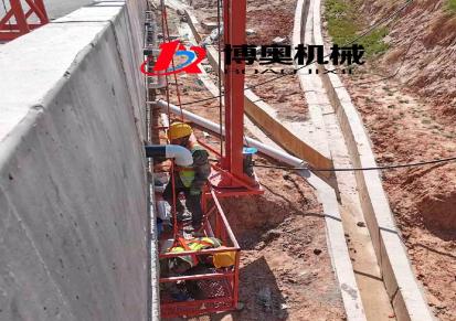 博奥桥梁PVC排水管安装设备 施工梯笼 侧边吊篮 电动升降