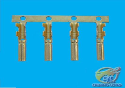 创龙电器 1.0 1.2 1.5双铆压铜管公端子铜针 圆管 1.5防水插端子