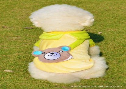 小熊背包衫-黄色 宠物衣服 上海新款宠物服装批发/狗狗衣服