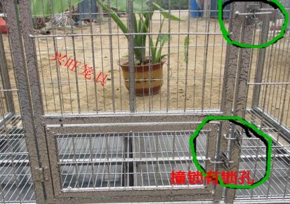 兴旺狗笼大型犬笼具大型狗笼1.25米方管笼子加重