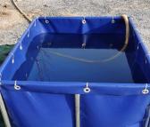 户外水产养殖鱼池 pvc防水布移动储水池 帆布圆台圆柱形储水罐 宇鹏