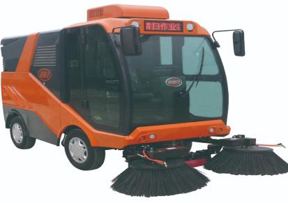 路驰洁驾驶式扫地机风景区全封闭扫地车物业电动环卫道路清扫车