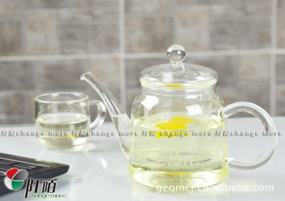 阡陌明润窑 玻璃茶壶套装 玻璃套装 高档茶具套装  玻璃水壶套装