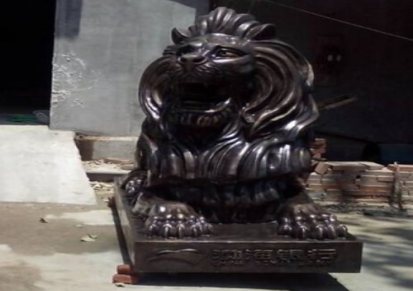 恒保发铜雕厂批发铜狮子雕塑户外大型铸铜狮子摆件2 3 米