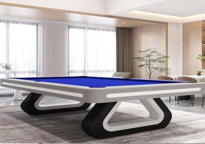 雀力光轮台球桌标准成人家用定制室内实木现代桌球台多功能乒乓球