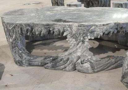 旭兴异形石桌石凳可定制雕刻实用性强