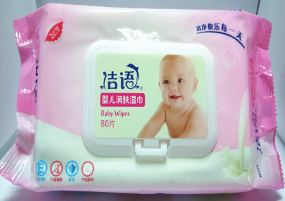 洁语婴儿润肤系列80片装湿巾