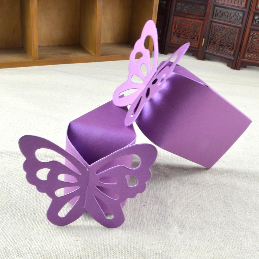 三角蝴蝶盒-小号紫