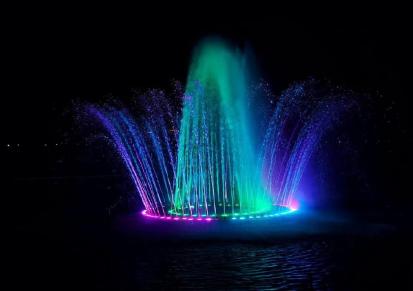 水颂秀园林公园广场人工湖大型音乐喷泉激光水秀跑泉水池喷泉