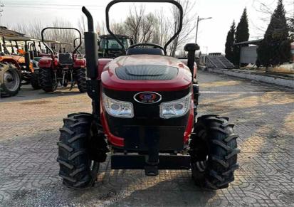 新款万年红504拖拉机 多功能四轮低油耗耕地机 亚玛顿 带拖斗运输型四驱农用车
