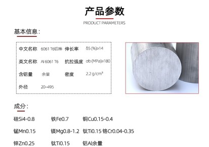 上海铝棒6061铝棒6082定制加工任意零切现货库存铝板价格