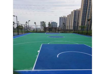 重庆硅PU篮球场硅PU篮球场定制贵康茂厂家直销