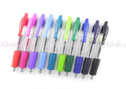 日本PILOT百乐笔G-2 按挚式中性笔 水笔/彩色水笔0.5MM