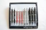 万里集团 直营金属红色短笔、银色48、黑色24孔全金属礼品圆珠笔