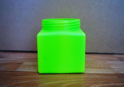 世纪民信-500ml正方体大口塑料瓶 粉末肥料方形颗粒固体膏体的定做塑料厂家
