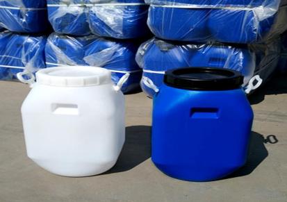 元康 闭口PE原料周转用 25升化工塑料桶 蓝色长方形半透明出口包装