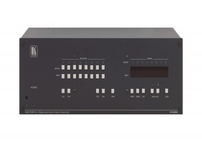 kramer矩阵 VP-88K 8x8 RGBHV和平衡立体声音频矩阵切换器