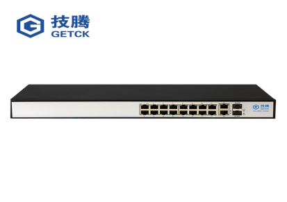 技腾GETCK 16口百兆非网管POE交换机 GS-2850-16PD-N