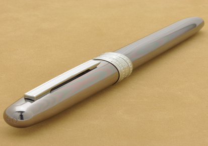 一航 白金 金属 一笔出水学生推荐日用 PGB-1000 钢笔附送吸墨器
