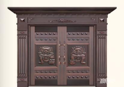 赢彩门业可定做铜门中式仿古铜门可做对开四开可选材质款式多样