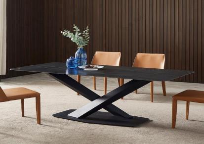 亦雅设计新款餐椅皮椅样板间椅意大利餐桌桌具厂家