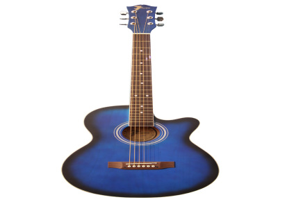吉他 sevendrop 7点木吉他 3901 蓝色 39寸缺角民谣吉他