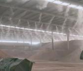 纺织厂高压微雾上料口联动喷淋2021邯郸大棚车间造雾除尘设备全自动超声波干雾抑尘