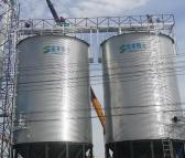 400吨水稻钢板仓厂家直销 占地小 存储量大 质量保证