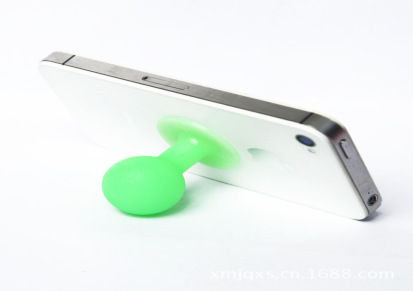 可爱创意吸盘硅胶支架 适用于iPhone手机硅胶制品手机支架批发