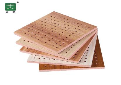 加工定制木质穿孔吸音板 E1级玻镁孔木吸音板