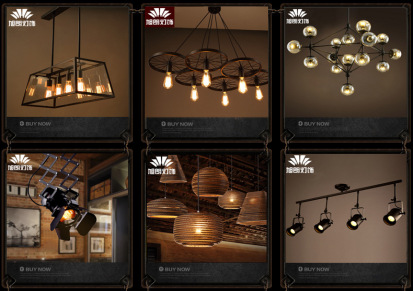 旭朗loft简约创意复古餐厅吧台美式乡村铁艺阳台工业风个性吊灯