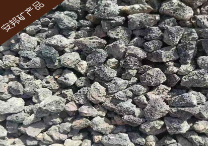 过滤水用大块黑色火山石 安邦矿产品 厂家供应园艺用3-6mm黑色火山石颗粒