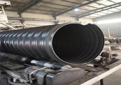 博塑 钢带管HDPE 雨水排污管黑色大口径 钢带增强螺旋