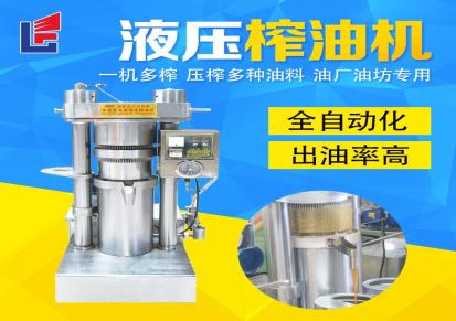 乐发立式核桃压油机商用小型全自动榨油机设备厂家多功能液压榨油机